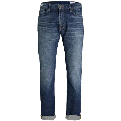 Jack & Jones Kavbojke 'Mike Wood' moder denim / konjak