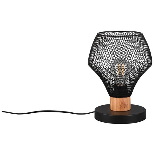 REALITY Crna stolna lampa s metalnim sjenilom (visina 25 cm) Valeria &amp;ndash; Slike