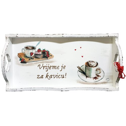  Poslužavnik Vrijeme je za kavicu! Š16127 Cene