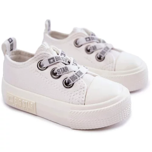 Big Star Children's Leather Sneakers BIG STAR KK374058 White