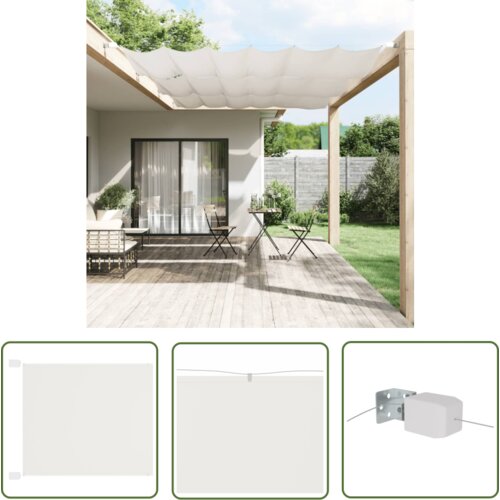  The Living Store Vertikalna markiza bela 180x270 cm tkanina oxford - Vertikalna Markiza, (21742694) Cene