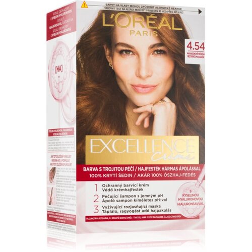 L´Oréal Paris Excellence Creme barva za lase odtenek 4.54 1 kos Cene