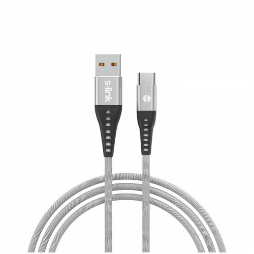 S-link SL-STM60L kabl za telefon USB A(muški) na USB C(muški) 1m srebrni Slike