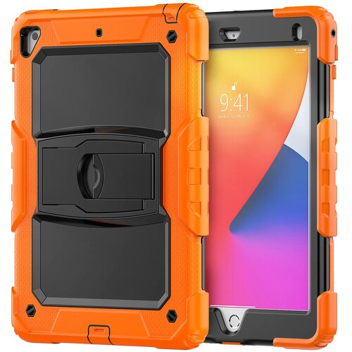 NIKCORP Ovitek za iPad Air 3 / Pro 10.5 robusten s stojalom, troslojni silikonski etui za popolno za&scaron;čito in otroke, oranžen, (5000138871) Cene