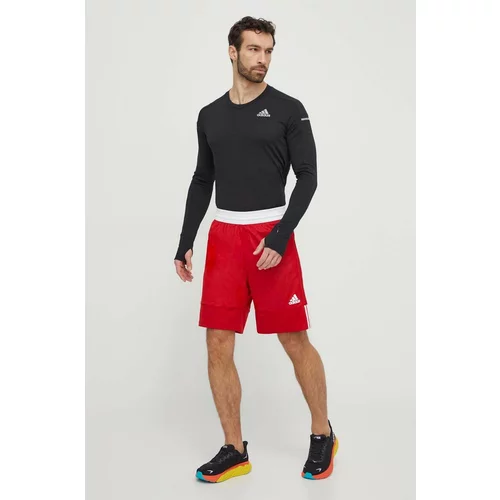 Adidas Kratke hlače za vadbo rdeča barva