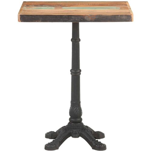 VidaXL bistro stolić 60 x 60 x 76 cm od masivnog obnovljenog drva Slike