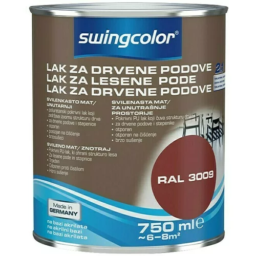 SWINGCOLOR Lak za lesene pode (barva: rdeča; 750 ml)