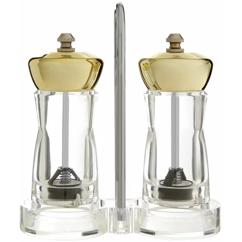 Premier Housewares Mlinček za sol in poper s stojalom v srebrni barvi Mill