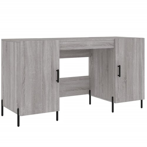 Maison Chic Pisalna miza - pisarniška miza - Računalniška miza siva sonoma 140x50x75 cm inženirski les, (21785579) Cene