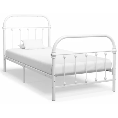  za krevet bijeli metalni 100 x 200 cm