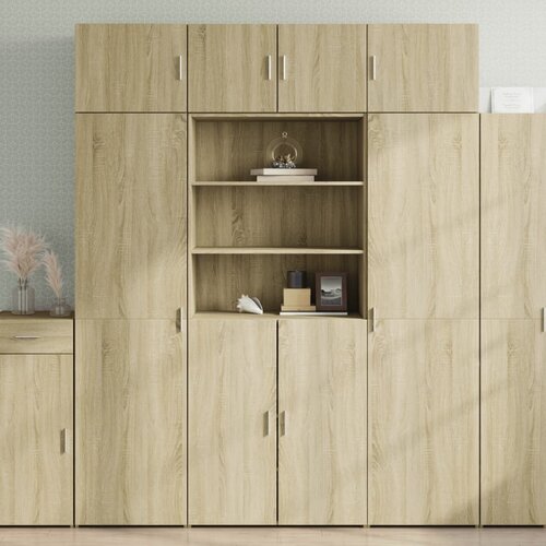 vidaXL Ormarić za pohranu boja hrasta sonome 80 x 42,5 x 225 cm drveni Cene
