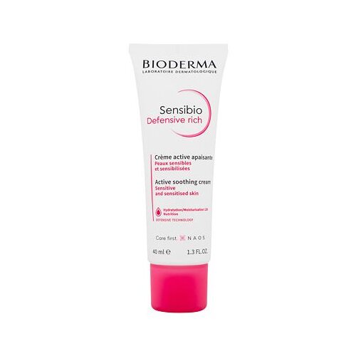 Bioderma sensibio defensive rich active soothing cream umirujuća krema za osjetljivu kožu 40 ml za žene Cijene