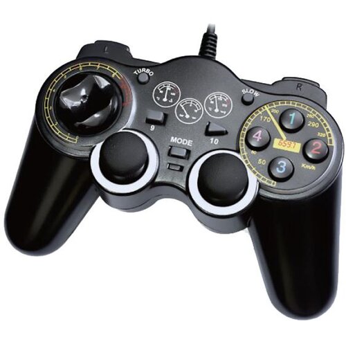 Connect Gamepad za PC sa vibracijom, 14 tipki/tastera, Double Shock - CXL-GP300, Crni Slike