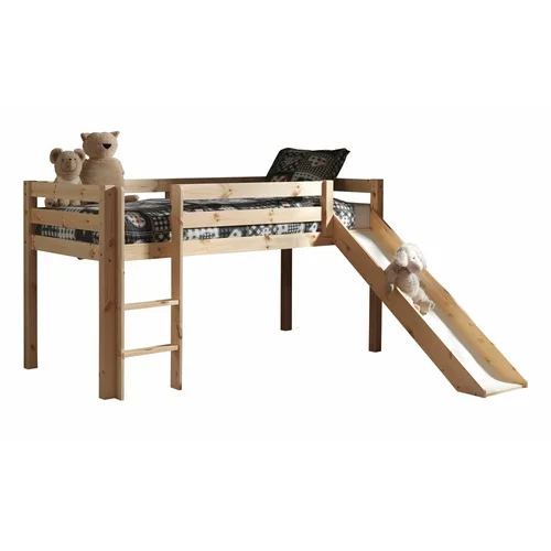 Vipack Dvignjena otroška postelja iz borovega lesa 90x200 cm PINO - Vipack