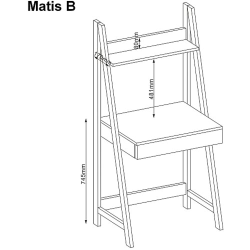  Radni stol MATIS B - MDF Slike
