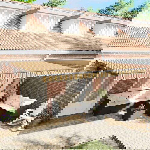 VidaXL retraktilna tenda večbarvno 500x300 cm tkanine Slike