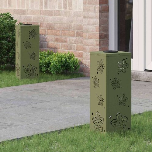  Solarna LED svjetlost za stazu 2 pcs Maslinasto zelena Cijene