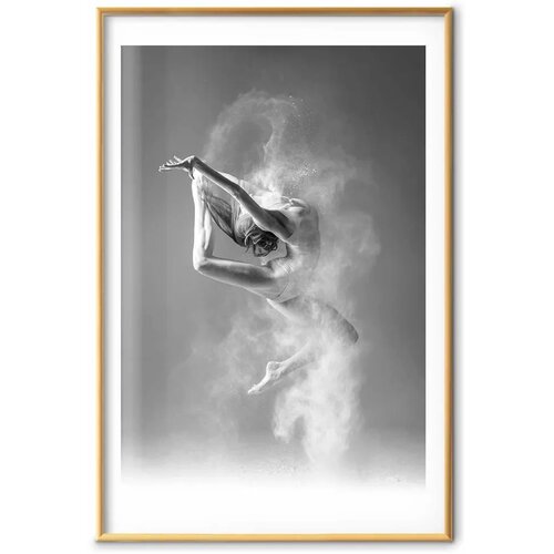  Plakat - Ballerina 60x90 Zlatni okvir s margom Slike