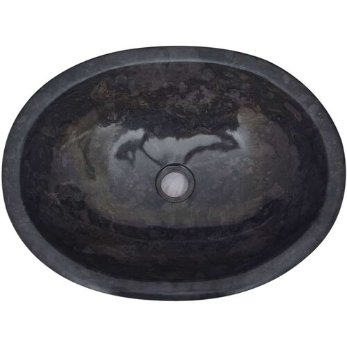 VidaXL Umivaonik crni 53 x 40 x 15 cm mramorni Slike