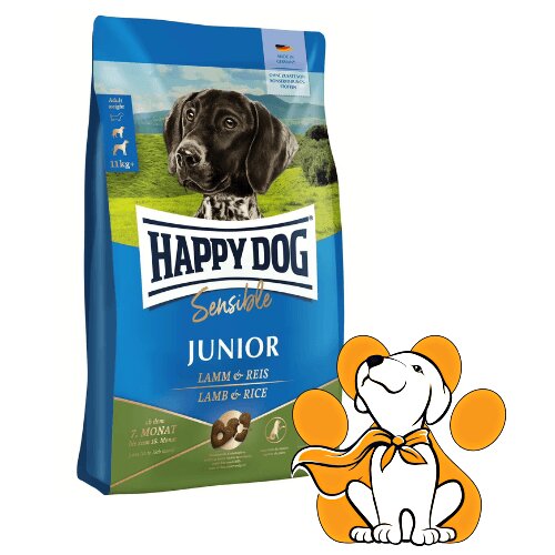 Happy Dog Sensible Junior Lamb 10kg, Granule Za Mlade Pse Na Bazi Jagnjetine Slike