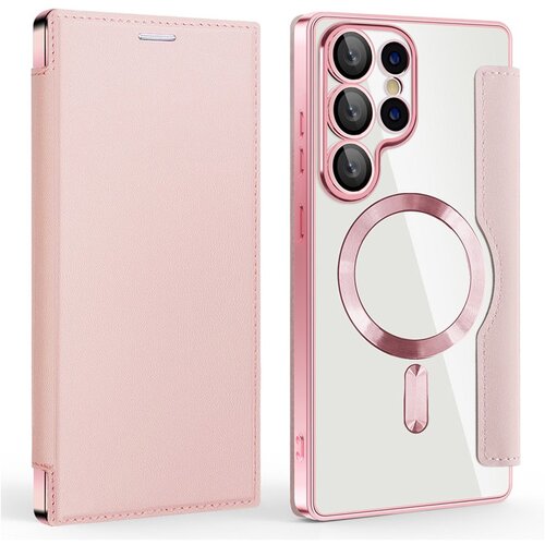  Maska za Samsung S25 Ultra/ S938B na preklop Coral Mag Case Book roze Slike