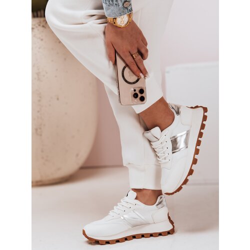 DStreet Sportowe sneakersy damskie EASYSTEP białe Slike