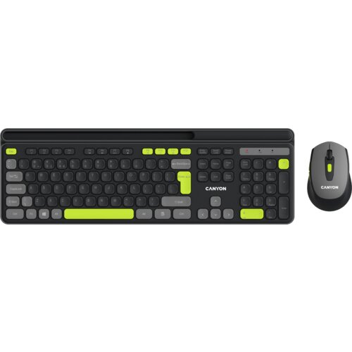 Canyon HSET-W5 EN/AD Keyboard+Mouse AAA+AA Wireless Black Cijene