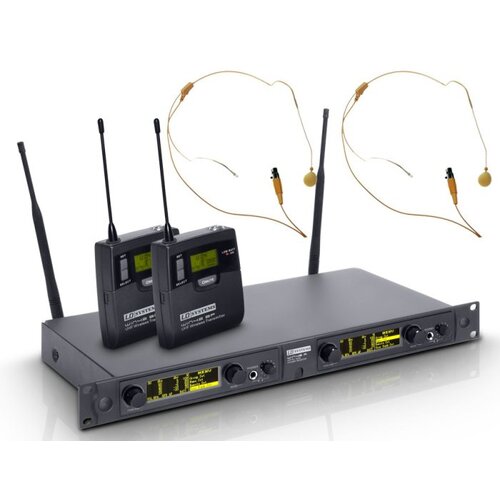 Ld Systems Dvojni naglavni daljinski mikrofon, kožne barve, B band WIN 42 BPHH 2 - - Audio-Kondric Cene