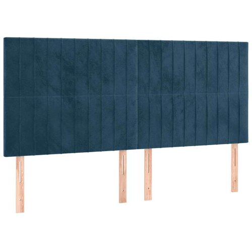  Okvir za krevet bez madraca tamnoplavi 200x200 cm bar&amp;scaron;unasti Slike