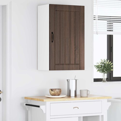  Ormar za Zid Lucca Smeđi hrast 50 x 31 x 80 cm Slike