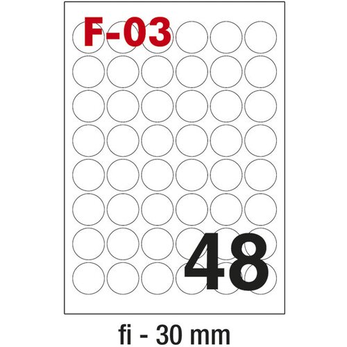  ETIKETE ILK FI-30MM PK100L FORNAX F-03 Cene