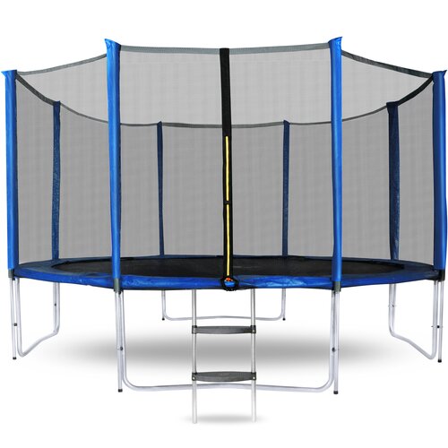  Trampolin sa vanjsku zaštitnu mrežu i stepnicama 366 cm AGA SPORT PRO MRP1012DarkBlue Cijene