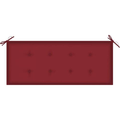  Jastuk za vrtnu klupu boja vina 120 x 50 x 3 cm tkanina Oxford Slike