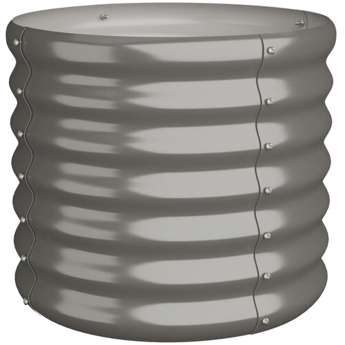 Maison Chic Visoka greda - Greda - Cvetlični Lonec iz prašno premazanega jekla 40x40x36 cm siva, (21788943) Cene