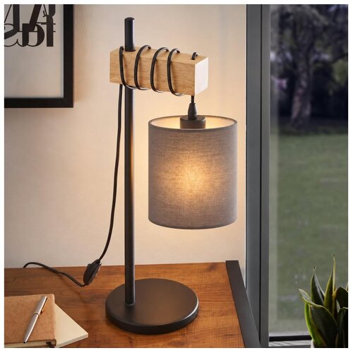 Brilagi Stona lampa NUBILA 1xE27/40W/230V braon/crna/antracit Cene