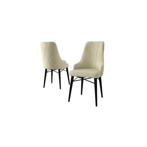 Hanah home set stolica Neta, 46x95x42 cm, 4 dijela, krem-crna Cene