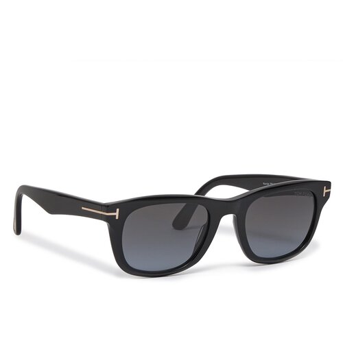 Tom Ford Sončna očala FT1076 Shiny Black /Gradient Smoke 01B Slike