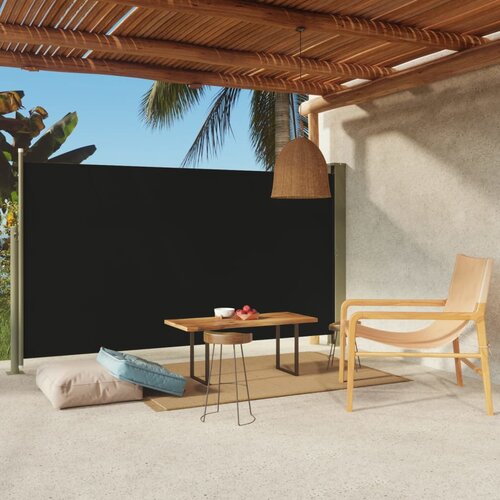 vidaXL Uvlačiva bočna tenda za terasu 170 x 300 cm crna Cijene