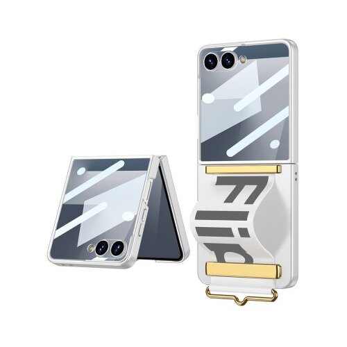 Futrola strap case za samsung f751b galaxy z flip 7 5g bela (gkk case) ( F121548 ) Cene