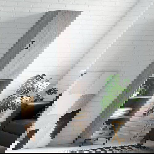 VidaXL Visoka komoda siva sonome 34 5x34x180 cm od konstruiranog drva Slike