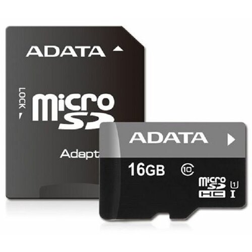 Adata UHS-I MicroSDHC 16GB class 10 + adapter AUSDH16GUICL1085-RA1 memorijska kartica Slike