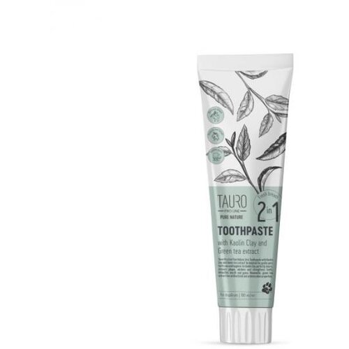 Tauro Pro Line PURE NATURE Toothpaste White clay&Zeolit with Green Tea 100ml Cene