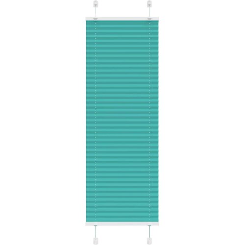 vidaXL Plisirana zavjesa petrolej zelena 45x100 cm &Scaron;irina tkanine 44 4 cm Poliester - Benzinski zeleno 45 x 100 cm Cijene
