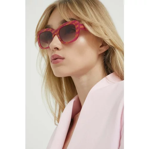 Moschino Sončna očala ženski, roza barva