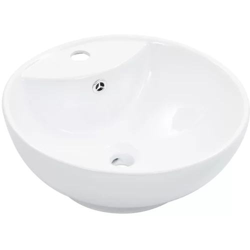  Umivaonik sa zaštitom od prelijevanja 46,5x18 cm keramički bijeli