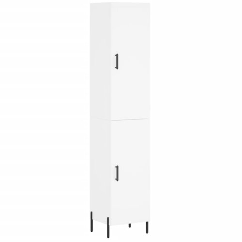 Maison Chic Visoka omara - Komoda - Predalnik bela 34,5x34x180 cm inženirski les, (21722462) Cene