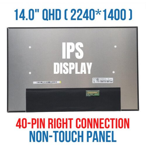  led ekran za laptop 14 slim 40pin qhd edp kraci bez kacenja Cene