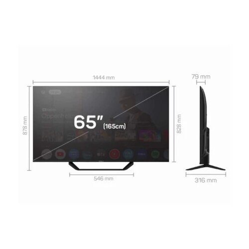 Tesla Televizor 65E655BUS/D-LED/65"/UHD/Smart/Google TV/crna Cene