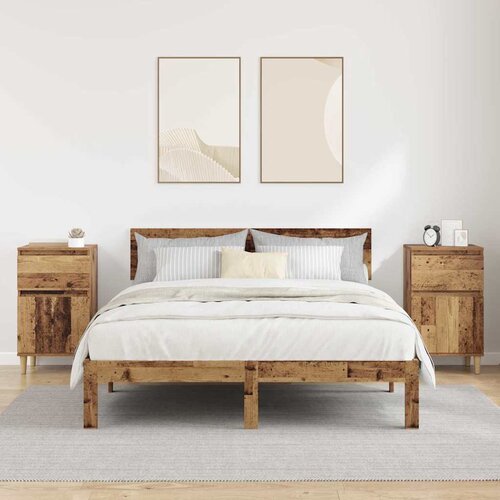  Noćni ormar 2 pcs Staro drvo 40 x 35 x 70 cm Konstruirano drvo Slike