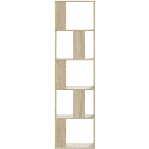  Regal za knjige s 5 razina boja hrasta 45x23,5x162,5 cm drveni Slike